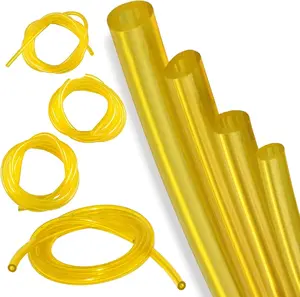 4 Sizes Petrol  Gas Line Pipe Hose Tubing For String Trimmer  Blower Lawn Mower and other Power Tools 2 Cycle Small Engine for Poulan, Craftman (Yellow)