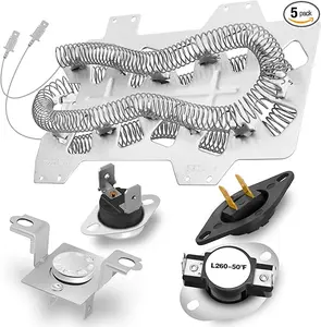 【Upgraded】DC47-00019A Dryer Heating Element for Samsung DV45H7000EW/A2 DVE50R5200W/A3 DV40J3000EW/A2 DV42H5000EW/A3 DVE50M7450W/A3 DV42H5200EW/A3 DV48H7400EW/A2 DVE50R5400V/A3 DV42H5200EP/A3