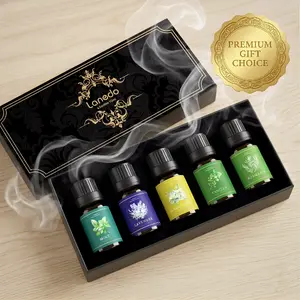 Aromatherapy & Candle Making Essential Oils Set, 6x10ml 100% Pure Fragrance Oils for Diffusers, Humidifiers, Home Scent, DIY Candle Making - Mint, Lavender, Ocean, Sandalwood, Vanilla, Rosemary