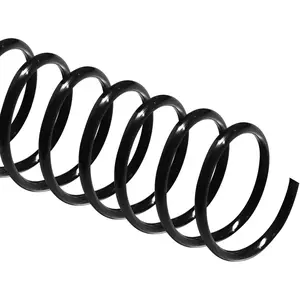 50 Pack Plastic Binding Coils, 215 Sheet Capacity, 25mm (1") Binding Spirals, 4:1 Pitch, Black