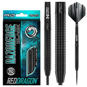 Red Dragon Razor Edge Black Darts 20gm