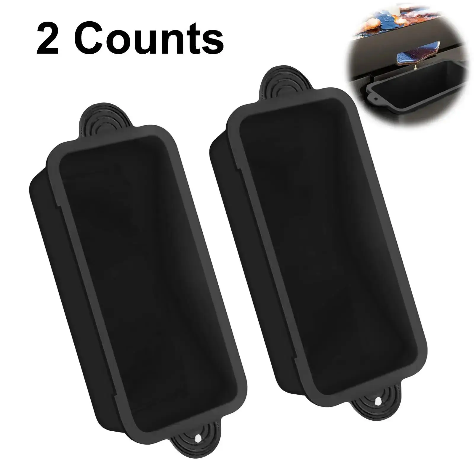 Silicone Grill Cup Liner, 2 Counts Non-slip Grill Cover, Grill Protective Cup Liner, Barbecue Utensils for Outdoor Camping