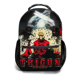 Trigun-Backpacks for Girls, Cute School Backpack for Girls Boys, Aesthetic Bookbag for Teens, Lightweight Classic Backpack for Travel, Work, Picnic A-88