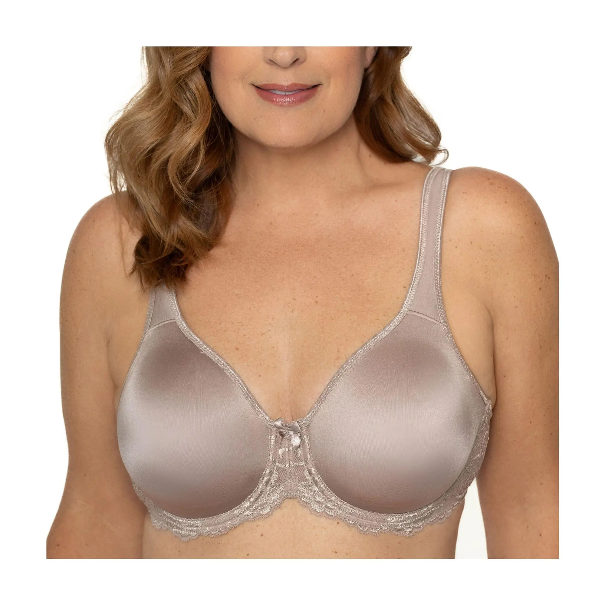Lunaire Seamless Underwire Bra with Lace Trim