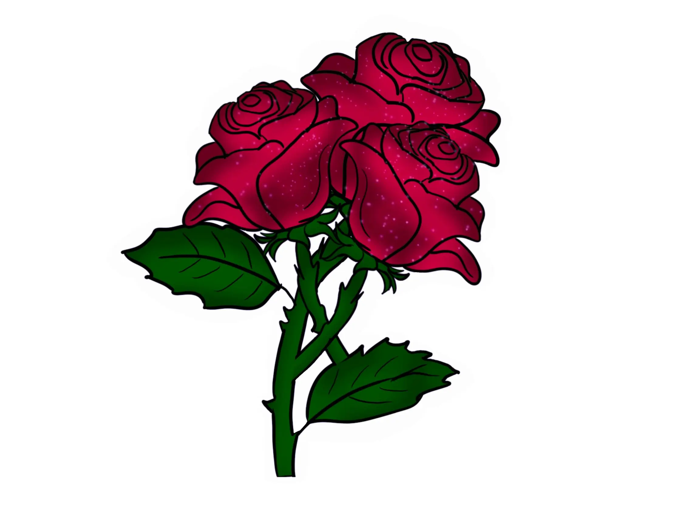 Rose stickers