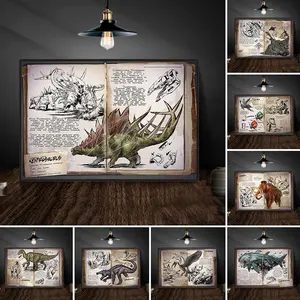 Vintage Survival Evolved Adventure Game Poster Prints Ark Books Survival Game Painting Boys Room Gamer Wall Home Decor