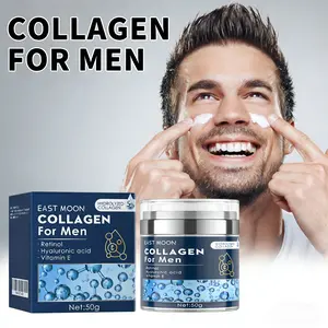Collagen Men's Anti-Aging Wrinkle Cream,Men's FaceMoisturizer Cream 50g, Skin Firming and TighteningLotion, Firming Hyaluronic Acid Moisturizer  Hydrating Moisturizing  Lightweight men crema hydratante hydrate facial moisture Skin Repair