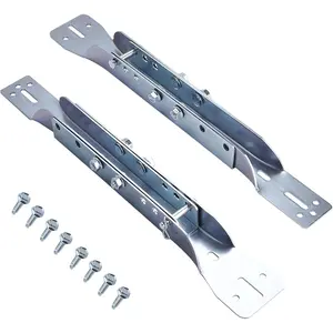Garage Door Parts Reinforcement Bracket, Adjustable Garage Door Opener Bracket, Fits 18"-24" Panel, 2 Pack