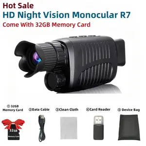 Portable Infrared Night Vision Monocular, 1080P HD 10X Digital Zoom 1.54 Inch Display Screen, Day And Night Dual Use, Suitable For Hunting