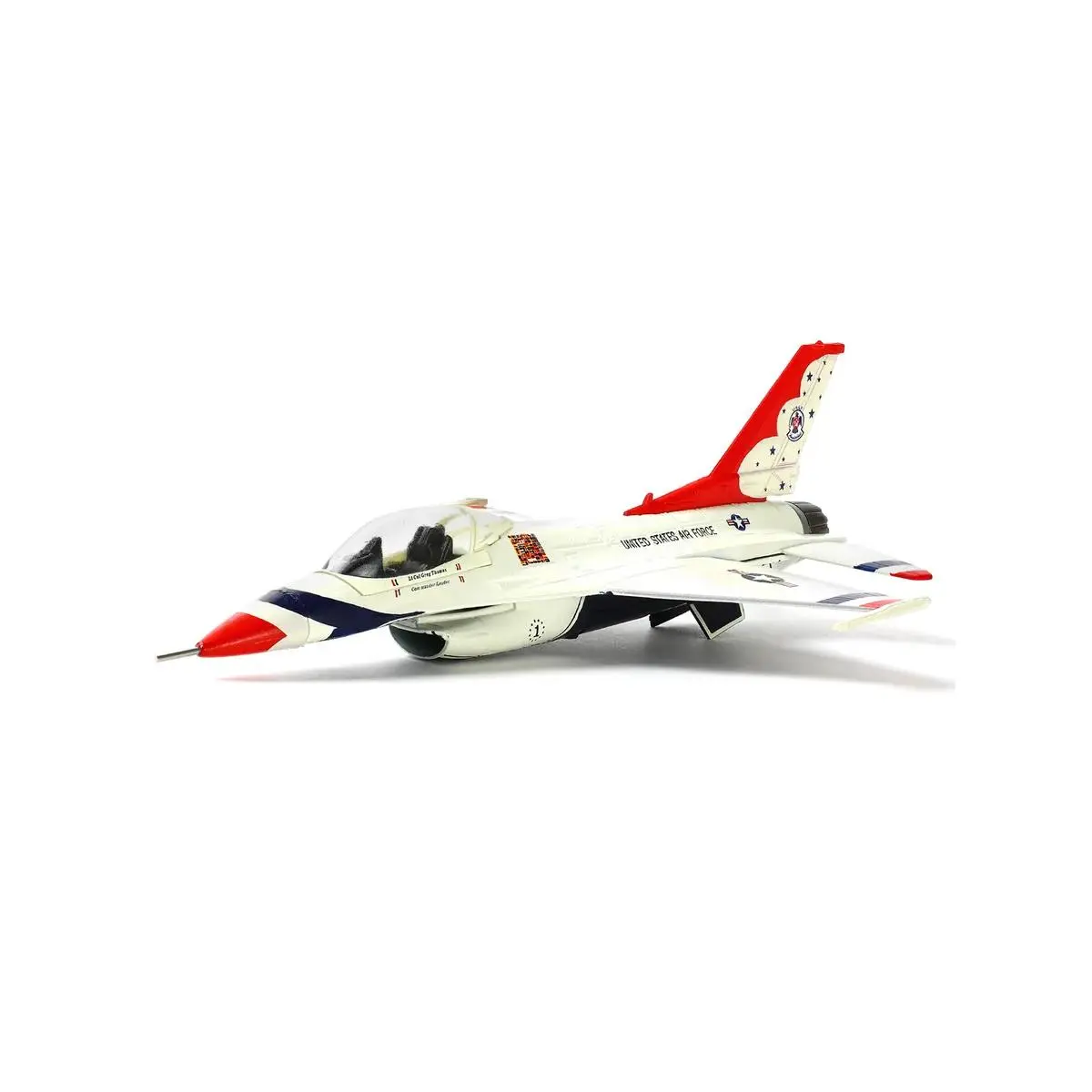 1/100 Scale F-16C Thunderbirds Military Jet Diecast Toy - 90% High Quality Metal Body, 5.51x3.94x1.97 Inches, Smooth Surface, Fade-Resistant, Durable, for Military Aviation Enthusiasts, Collectible Gift