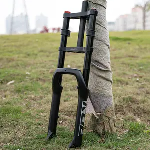 BOLANY 26 inch 4.0 Fat Tire suspension Fork double 180mm Travel 135mm 1 1/8 MTB Fork