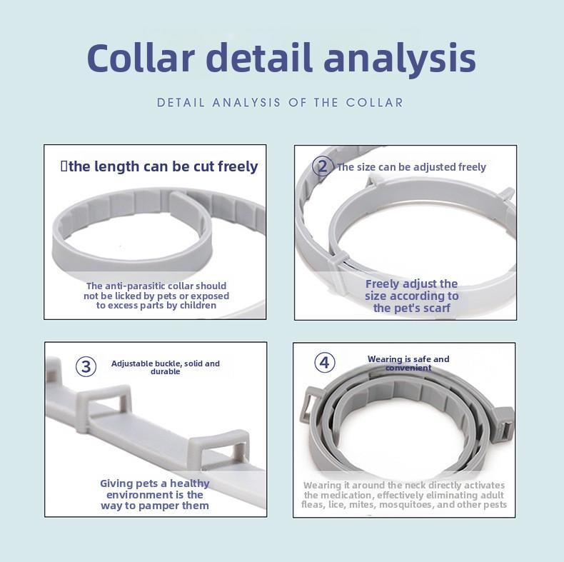 Tick Collar For Dogs&Cats，Treatment & Prevention, Vet-Recommend, 8 Month Protection