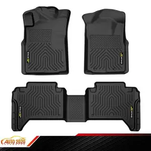 TPE Floor Mats Fit For Toyota Tacoma 05-15 Double Cab All Weather Rubber Liners