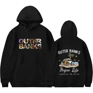 Outer And Banks Hoodie OuterBanks Merch Sweatshirt Pogue Life Hoodies Novelty Hoodie Long Sleeves Funny Graphic Print Sweatshirt Pullover Unisex Gift for Children Youth Adult Birthday Anniversary Holiday Christmas Halloween