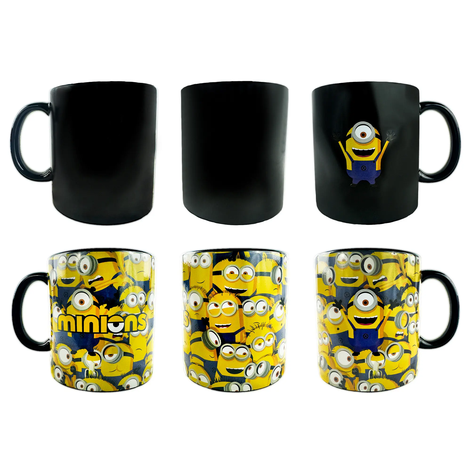 Minions Mug Heat Reactive Color Changing 15 oz Ceramic Coffee Cup