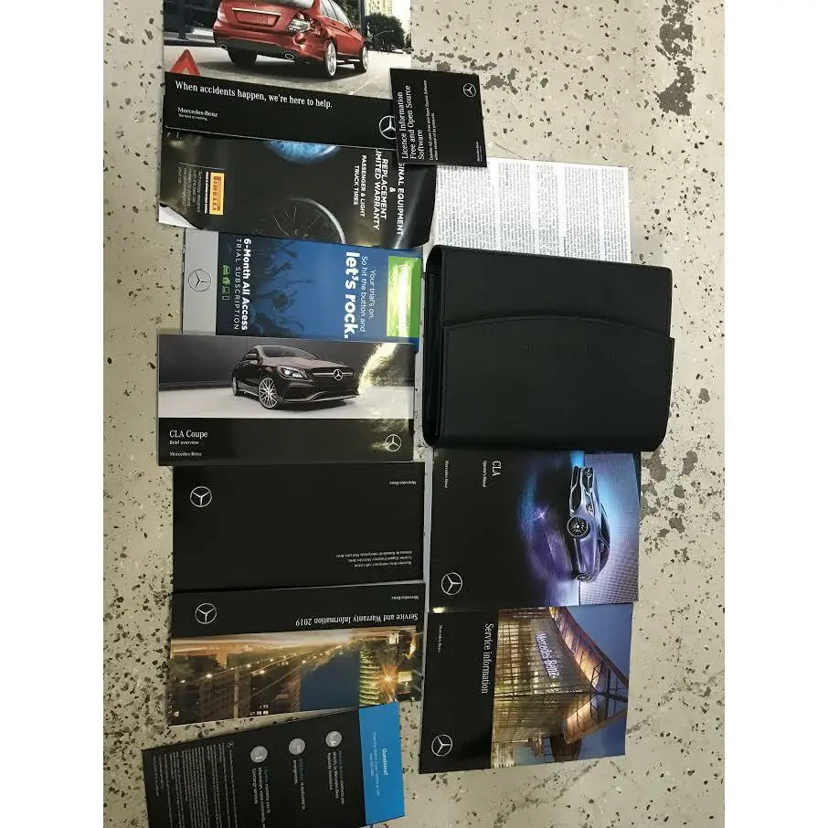 2019 MERCEDES BENZ CLA CLASS MODELS Owners Operators Manual SET Factory OEM