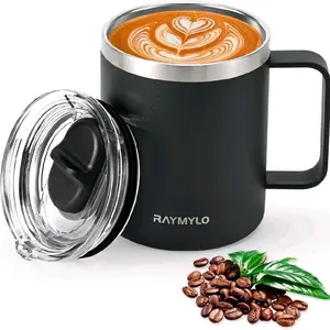 Insulated Double-Wall Stainless Steel Mug, Reusable Travel Coffee Mug for Daily Use & Officer