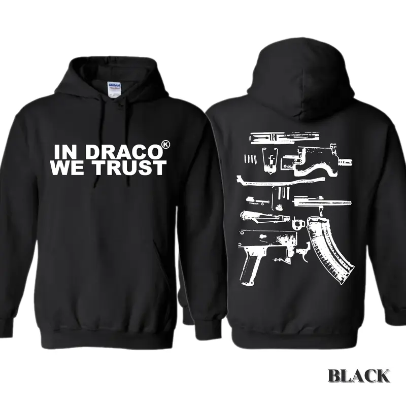[Sale Up To 45%] We Trust Hoodie , In Draco We Trust Hoodie - Full Color - All Sizes Design, Casual Menswear Top, Unisex for Men for Women, 100% Cotton