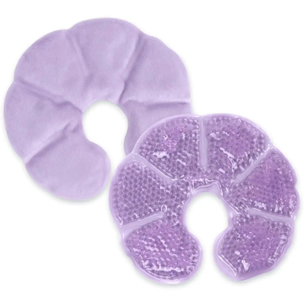Breast Ice Pack 2 Pack Gel Ice Pack for Breast Surgery, Reusable Mummy Nursing Ice Pack Hot or Cold Therapy Ice Compress Removable Breast Pads for Breastfeeding, Engorgement Relief, Ice Packs Reusable