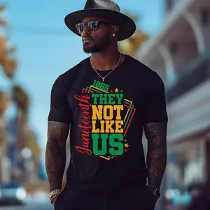 Juneteenth Shirt They Not Like Us T-shirt Black Owned Business Juneteenth Shirt for Men & Women, Comfortable Stretch, Moves with You, Relaxed Fit, Easygoing Feel