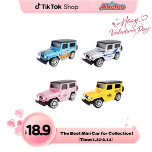 Mini RC Car with APP Control 1:64 Scale Off-Road Vehicle & Trailer Toy 2.4GHz Wireless Remote Control LED Lights Alloy Case MultiControl Modes Speed Steering Adjustable Kids Friendly Truck,Christmas gift