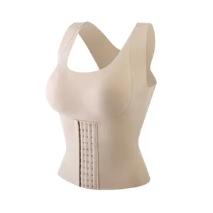posture support Large size corrective hunchback long waist shapewear 4-in-1 underwear without steel ring women's bra