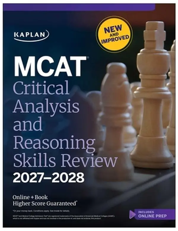 MCAT Critical Analysis and Reasoning Skills Review 2027-2028: Online + Book -- Kaplan Test Prep, Paperback