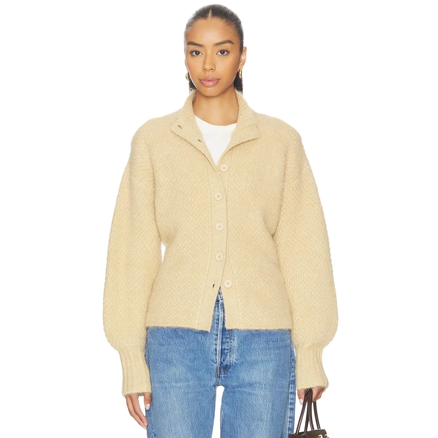 4th & Reckless Katya Cardigan in Camel