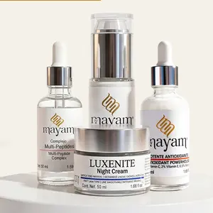 Mayam Beauty Ultimate Glow-Up Skincare Kit – Fade Spots, Firm Skin, Day & Night Anti-Aging Set – C+E FeruGlow, LumiGlow SPF 50, Multi-Peptides, LuxeNite Night Cream
