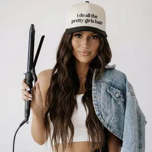 I Do All The Pretty Girls Hair Womens Trucker Hat HAir Stylist Womens  For Cosmetologist Hair Dresser Gift Summer Hat