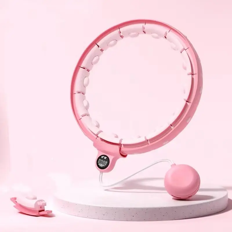 Lazy Exercise Hoop,Lazy Gospel Work Out at Home Fitness Hoop for Lazy People to Exercise,15 LinksDetachable & Size Adjustable,Any TimeAnywhere and Count Portable Fitness Exercise Hoop for Women,Sports Fitness Equipment, Gymtok infinityhoops