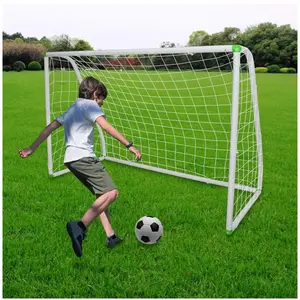 6ft x 4ft Portable Soccer Training Goal PVC Frame w/ Polyethylene Net White