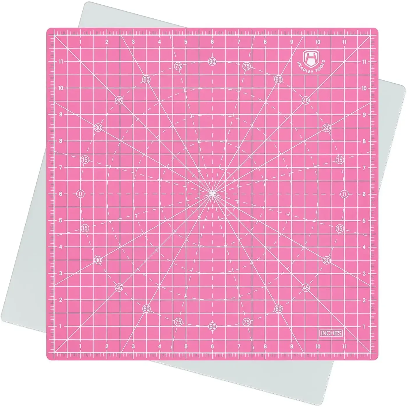 12"x12" Rotating Cutting Mat, Self Healing Mat with 360-Degree Rotation & Anti-Slip Base, Sewing Board Cutting Mat Perfect for Fabric Quilting Leather Hobby Project，Pink