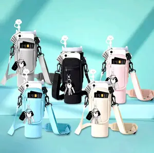 Tumbler Carrier Bag, Water Bottle Carrier Bag for Stanley 40oz Tumbler Pouch with PhoneCase, Cup Backpack, Girlfriend Gifts, Kitchen Gadgets Drinkware Mug Stylish