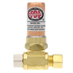 Oatey 34465 0.375 in. Quiet Pipe Arrestor Comp Tee Fitting