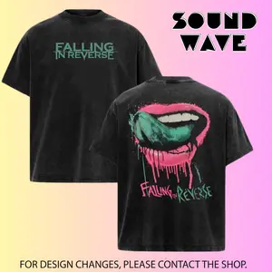 Falling in Reverse Red Reaper Emo Alt Metal Band Shirt &Hoodie Mens Black Classic Rock Metal Tee Merch, in Pepper Color Round Neck Cotton Casual Graphic Tee for Band Fans Men Women