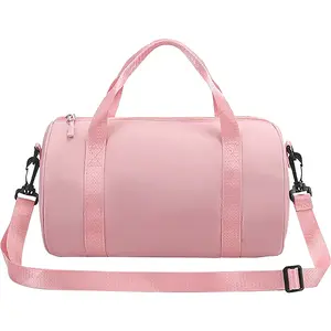 Fashion Dance Bag Yoga Latin Ballet Fitness Sports Bag, Waterproof Crossbody Round Bucket Storage Bag, Clothes Shoes Organizer