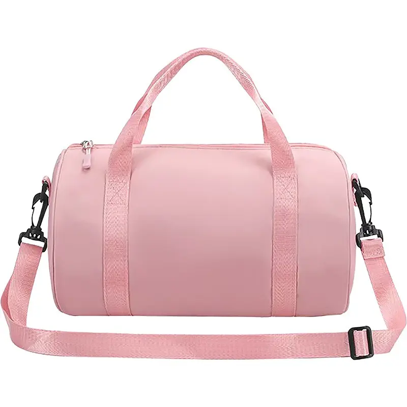 Fashion Dance Bag Yoga Latin Ballet Fitness Sports Bag, Waterproof Crossbody Round Bucket Storage Bag, Clothes Shoes Organizer