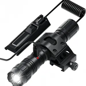 Latest upgrades with rich accessories 1500 lumens LED multi-purpose flashlight IPX7 rating TYP-C rechargeable 4 modes flashlight with pressure switch