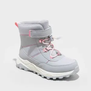 Cat & Jack Kids' Noah Waterproof Hiker Winter Boots - Faux Fur Trim