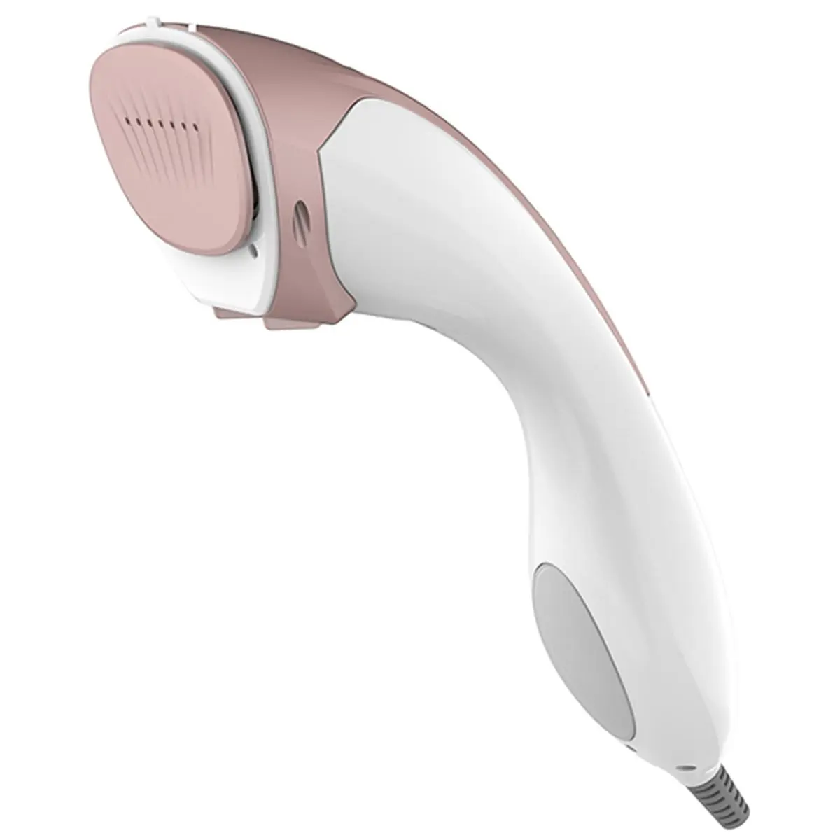Salav HS-100 Rose Gold DuoPress Multi-Purpose Handheld Steamer-Iron with Ceramic Plate, 300 Degrees Temp, 50 Sec Heat-Up, 7 Vents, Moisture-Removing Kitchen Steamer, Removes Moisture