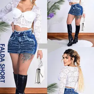 Jeans falda chor colombiana Jeans falda chor colombiana