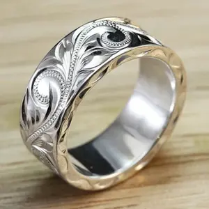 Sparkling Cubic Zirconia Rings for Men as Party Jewelry, Valentine's Day Gift
