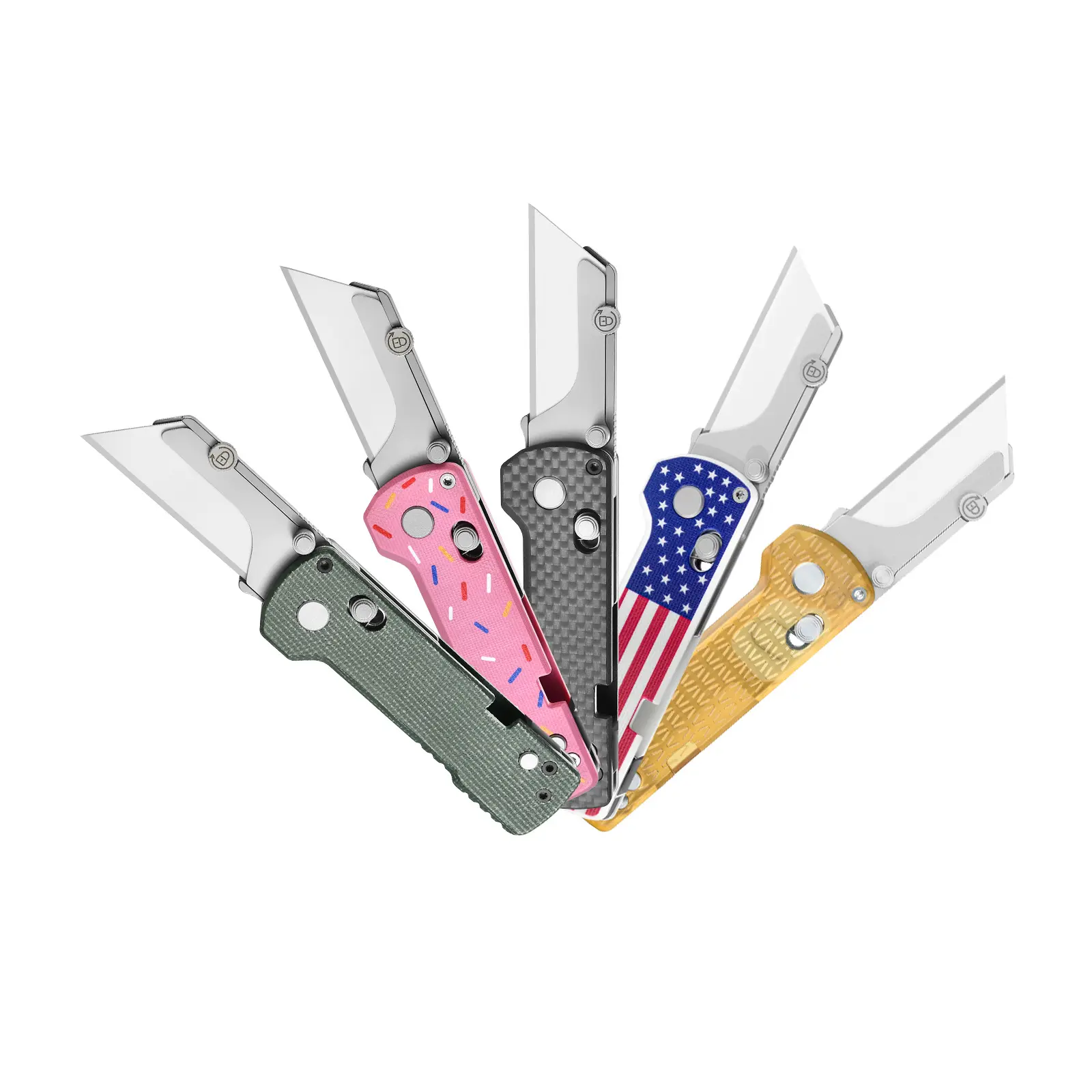 OKNIFE U1 Pro Multitool Folding Utility Knife - Pocket-Ready Size, Folding Screwdriver, Magnetic Bit Hold, Impact-Rated Bits, Dual Locking, Cuts PVC & Foam, Outdoor Survival Gear
