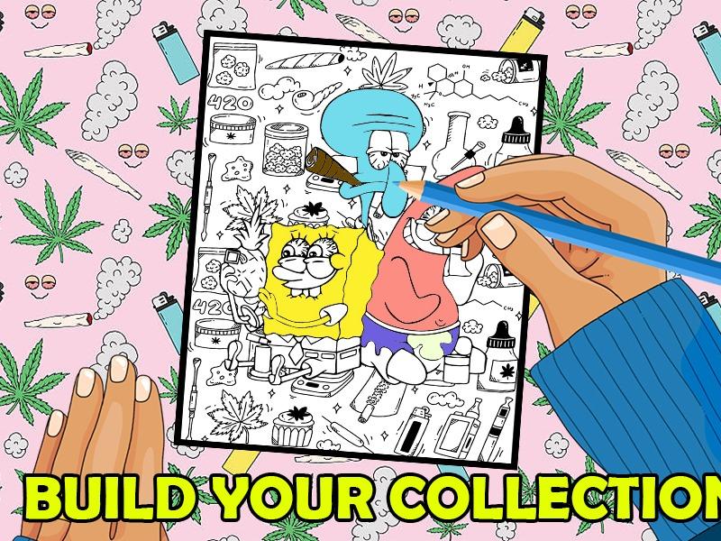 Stoner Coloring Book: Trippy Psychedelic Stoner 420 Coloring Pages For Adults With Many Favorite Characters For Stress Relief
