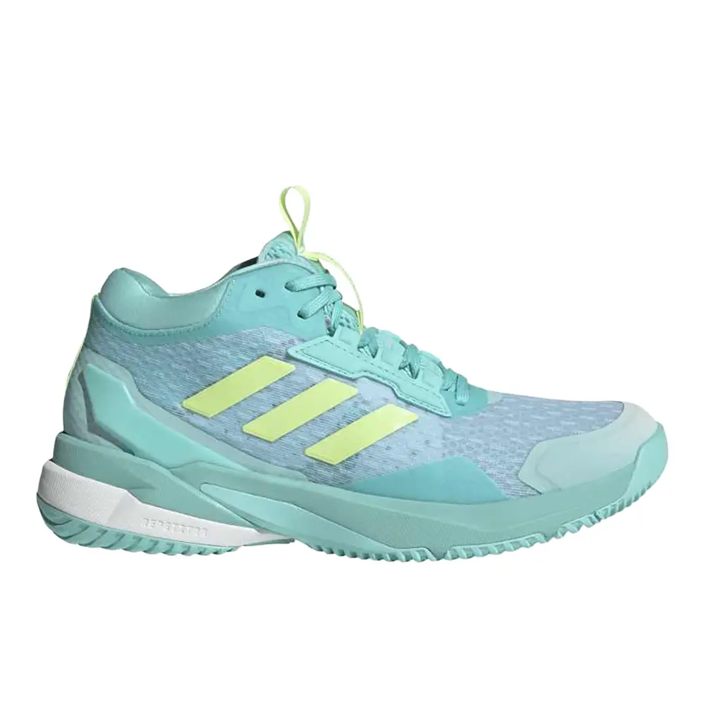 adidas Womens Crazyflight 6 Mid Indoor Volleyball Sneakers Shoes - Blue adidas Womens Crazyflight 6 Mid Indoor Volleyball Sneakers Shoes - Blue