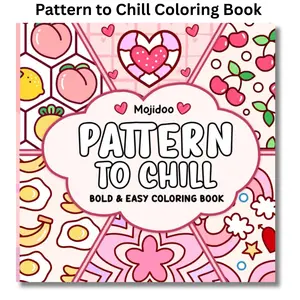 Pattern to Chill Bold and Easy Coloring Book: Cute and Cozy Coloring Designs for Adults and Teens Featuring Simple Patterns and Mandalas for Relaxation (Christmas Coloring Book for Adults)