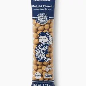 TALEEN Coated Peanuts - 5.71 oz Japonesque Style Crunchy Snack, Non-GMO, Vegan, Sea Salt Flavored, 5.71Oz
