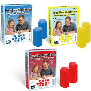 Toy Mingle International Magnetic Chess Set Star Shaped Pieces 3 Color Options Perfect for Christmas Halloween Birthdays Kids & Adults Strategy Game for Holiday Bonding & Brainy Fun