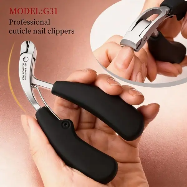 Stainless Steel Wide-Opening Clipper with Concave Blade, Splash-Proof Long Handle, Secure Grip for Thick Toenails, Senior-Focused Manicure & Pedicure Care Tool